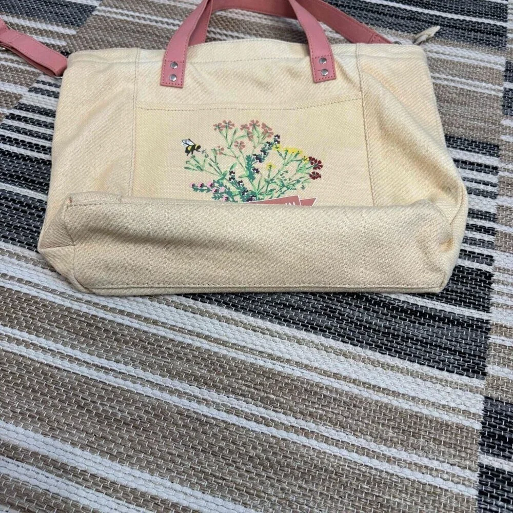 American Girl Blaire Home Grown Floral Crossbody Tote Cream One Size
